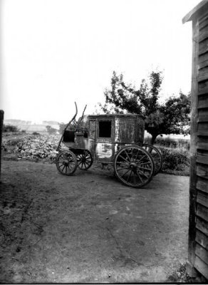 horse drawn ambulance in grounds of Castle Hill
