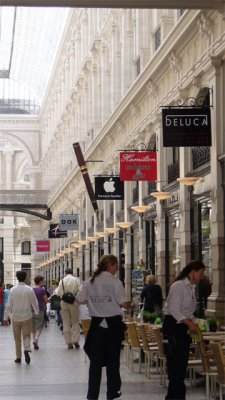 The mall, we had breakfast at Deluca.