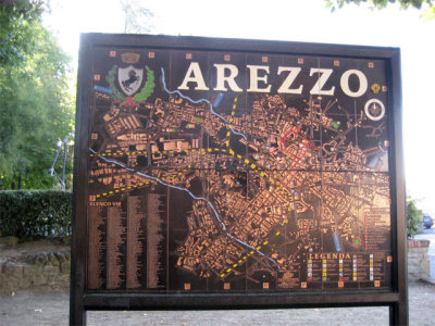 Arriving in Arezzo by train