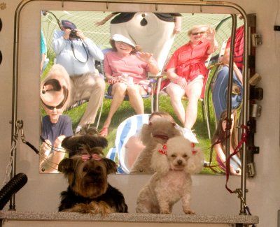 Did not realize there was a mirror and we had a pic of ourselves