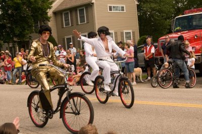 Brewster students as Elvis on Bikes