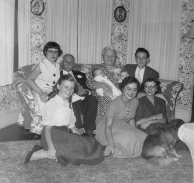 Giovanni and Maria Guglielmetti and Grandchildren (2) - circa 1954