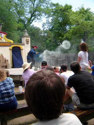 Now this guy knows how to blow smoke rings!