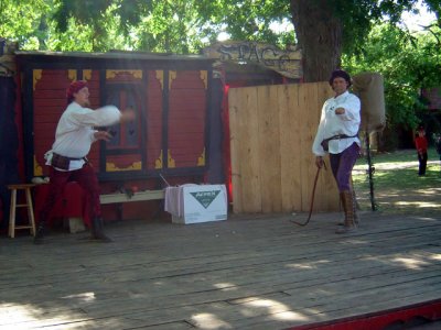 I swear, when I took the picture, Stuart was holding a whip!