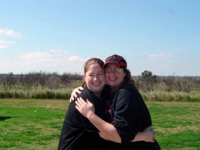 Bethany and Wilma as we get ready to leave the park