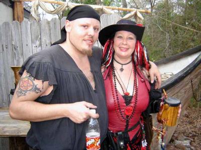 Zavier and Wilma at the Pirate stage.  Zavier, we gotta get you a new mug