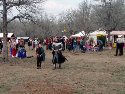 Everybody out enjoying the faire