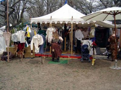Nice mix of tents and  booths at this faire