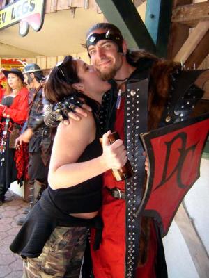 Shifty has this wild chick firmly in his assassin's grasp
