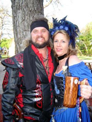 Cuthbert and Cin, pirates from the Dark Scorpion