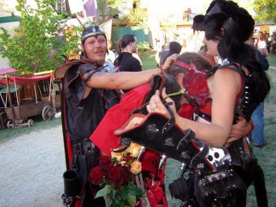 Rose Joe must pay the price!  Bend over commands Zavier, while Lexi makes sure the roses are safe