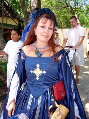 Rea not in white but Blue this time.  And still very pretty