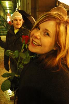 linnea with a rose