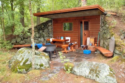 sauna by the lake