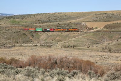 After a meet at Trinidad siding, this eastbound headed out.
