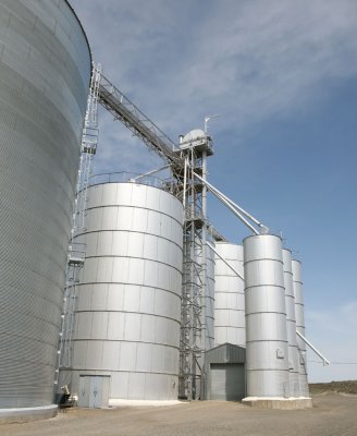Douglas elevator. I love these tiny silos!