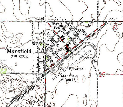 Mansfield was the end of the branch, with a simple siding and wye.