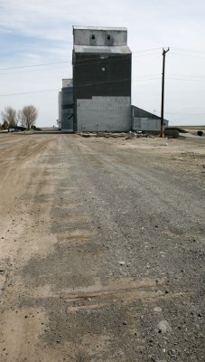 Railroad ties remain in the gravel at Mansfield.