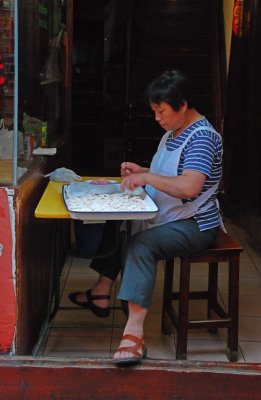 Making dumplings
