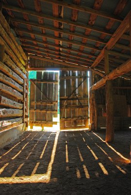 The door of an old barn