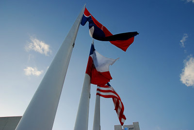 Flags in front of City Hall