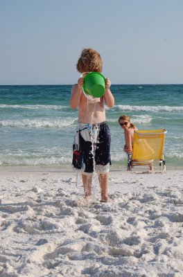 Evan Pours Water