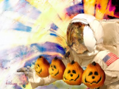 Halloween in outer space