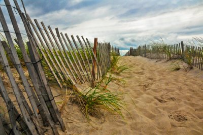 A Cloudy Day at the Beach