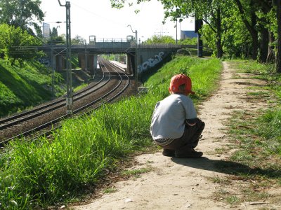 Waiting for the train