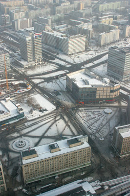 View of Alexanderplatz from the Sky Tower
