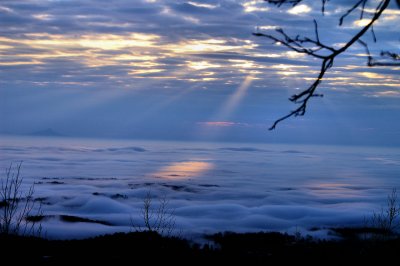 Sunrise From Hy.21 Overlook this morning 2/23/10