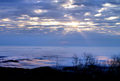 Sunrise From Hy.21 Overlook this morning 2/23/10