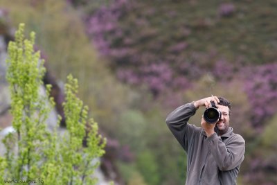 My friend Miguel Castao in El Huerna.( A stop )