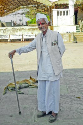 old man in marketplace