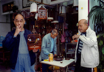 Hong Kong Men With Birds