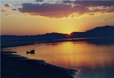 sunset in Myanmar