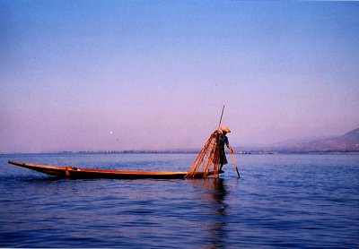 Inle Lake Fisherman Myanmar