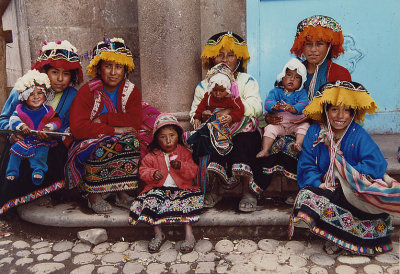 Mothers  Children at Macchu Picchu