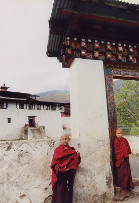Young  Monks in Bhutan