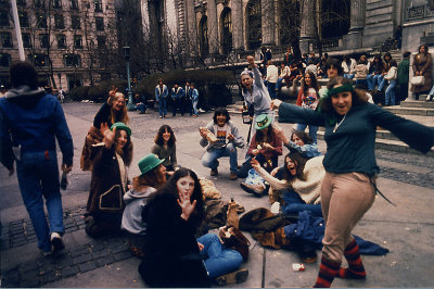 St. Pats Day Before  42nd St. Library