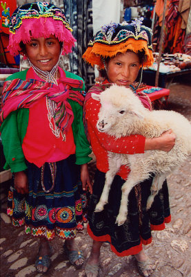 Inca Children at Macchu Piccu