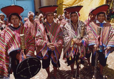 Musicians at Macchu Picchu