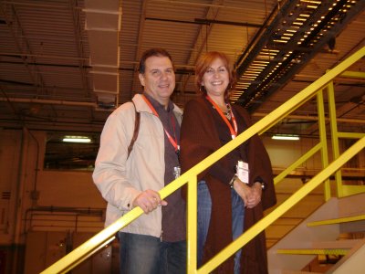 Kathi & Percy, headed across the bridge to a different part of the plant.