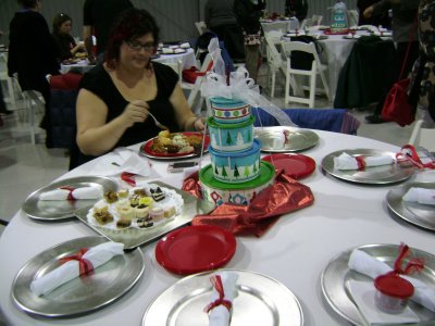 Cute idea for the centerpieces; TW's Christmas canister sets!