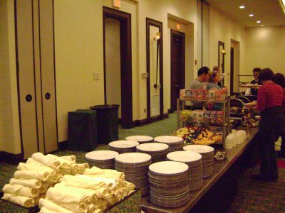 Each morning we were treated to a free buffet breakfast, that menu items changed daily.