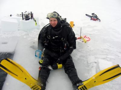 Jean, happy to be on solid ice again