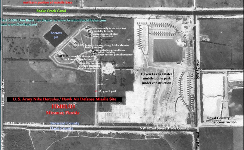 1970  - U. S. Army C Battery HM03 Nike Hercules Air Defense Missile Site on the Dade County / Broward county line