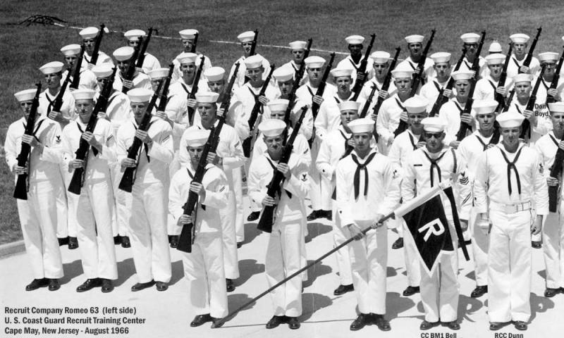 1966 - U. S. Coast Guard Recruit Company Romeo 63 (R-63) - left side