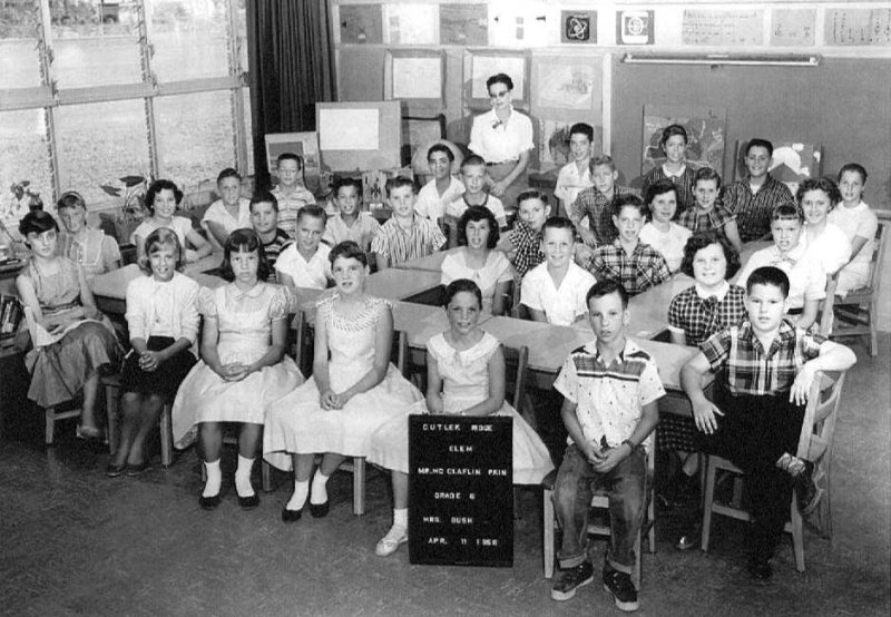 1958 - Mrs. Mildred M. Bushs 6th grade class at Cutler Ridge Elementary