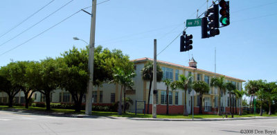 2008 - looking southeast at St. Mary's Parochial School, Miami, photo #0656